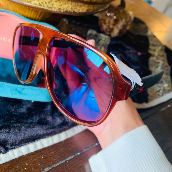 Authentic GUCCI 59mmPilot Acetate logo sunglasses - Picture 4 of 14